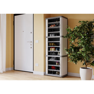 Rolladenschrank "Rolling Space" in Grau (Modelle wählbar)