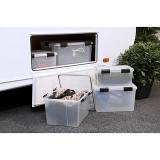 2 x Box mit Dichtung Maße 70 Liter Volumen