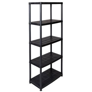 PLATIN - Kunststoffregal 15 Zoll Regal (Schwarz)