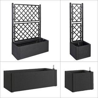 Spaliere und Pflanzkästen, Rattan, Anthrazit (frei kombinierbar)