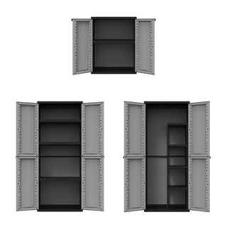 J-Twist Schrank in Schwarz/Grau (Modelle wählbar)