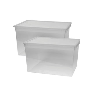 Set: 2 x LightBox 52 XXL mit Deckel, extra hoch, 50 Liter