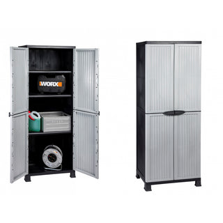 Set: 2 x NOBLE Kunststoffschrank mit 3 Einlegeböden